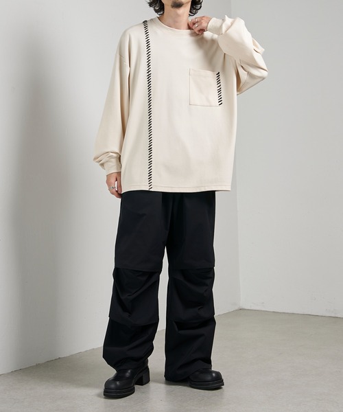 「Lui's」 長袖Tシャツ 2 アイボリー メンズ_画像7