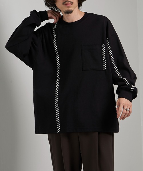 「Lui's」 長袖Tシャツ 2 アイボリー メンズ_画像9