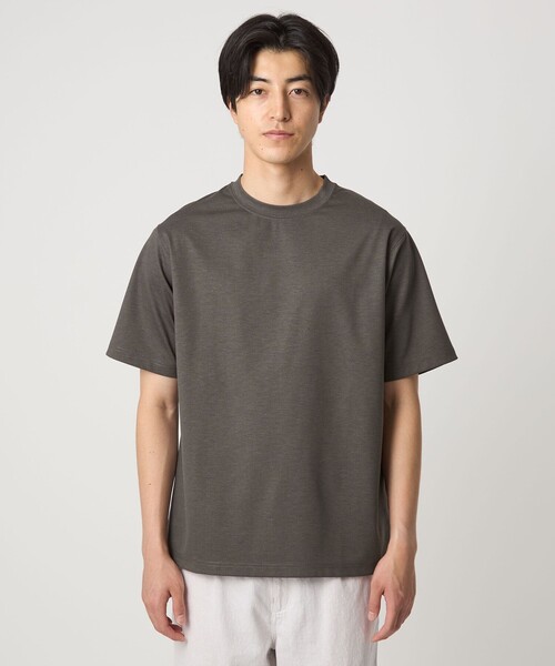 設楽 プリント Tシャツ Sサイズ ダークグレー A DAY IN THE LIFE tシャツ プリント ポンチ リラックス ショート