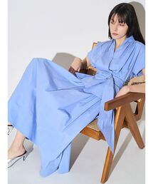 ELENDEEK（エレンディーク） ワンピース 半袖 レイヤードカシュクール