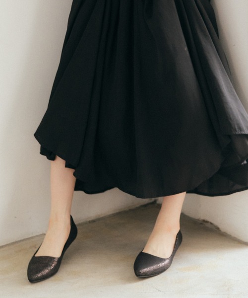 「coca(ANDEX shoes product)」 パンプス 24.5cm グリーン レディース_画像2