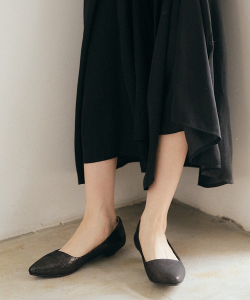 「coca(ANDEX shoes product)」 パンプス 24.5cm グリーン レディース_画像3