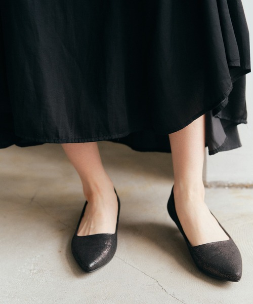 「coca(ANDEX shoes product)」 パンプス 24.5cm グリーン レディース_画像6