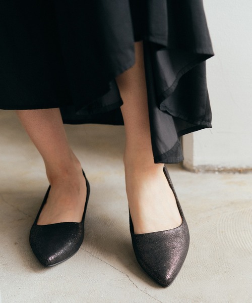 「coca(ANDEX shoes product)」 パンプス 24.5cm グリーン レディース_画像7