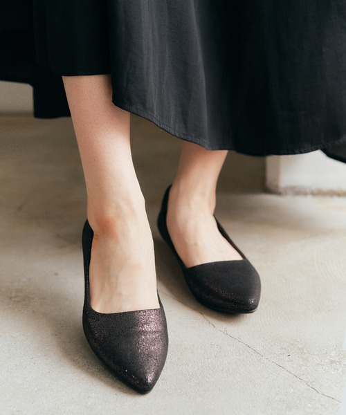 「coca(ANDEX shoes product)」 パンプス 24.5cm グリーン レディース_画像8