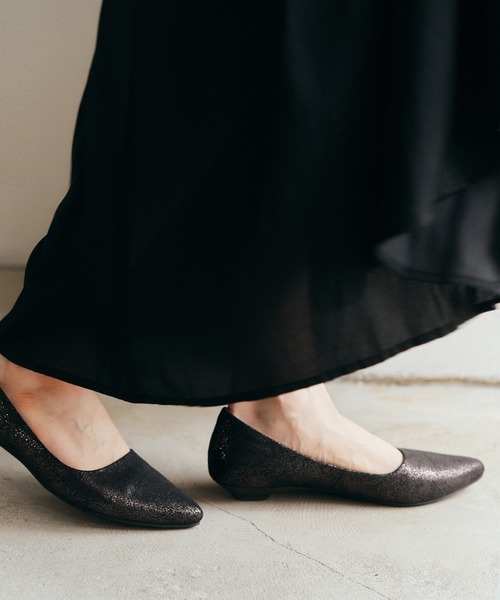 「coca(ANDEX shoes product)」 パンプス 24.5cm グリーン レディース_画像9