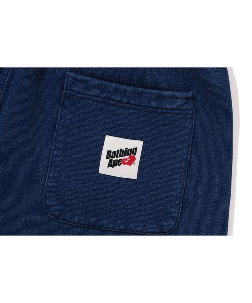 「A BATHING APE」 スウェットパンツ MEDIUM インディゴブルー メンズの画像