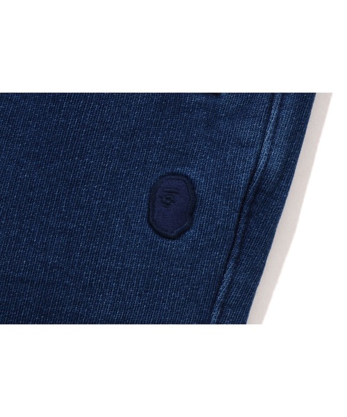 「A BATHING APE」 スウェットパンツ MEDIUM インディゴブルー メンズの画像