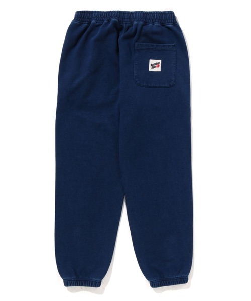 「A BATHING APE」 スウェットパンツ MEDIUM インディゴブルー メンズの画像