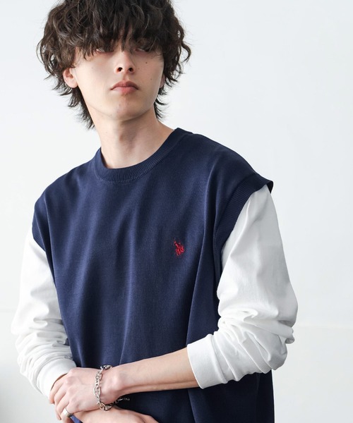 U.S. POLO ASSN.（ユーエスポロアッスン） ベスト ジレ サマーニット