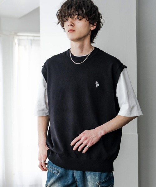 U.S. POLO ASSN.（ユーエスポロアッスン） ベスト ジレ サマーニット