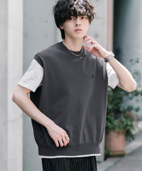 U.S. POLO ASSN.（ユーエスポロアッスン） ベスト ジレ サマーニット