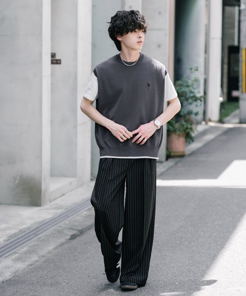U.S. POLO ASSN.（ユーエスポロアッスン） ベスト ジレ サマーニット