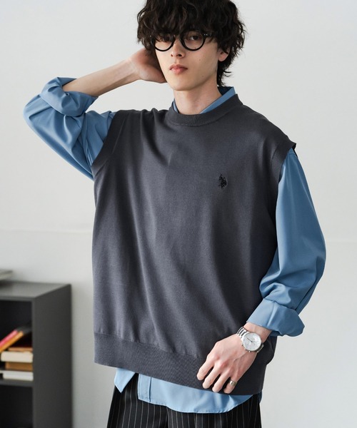 U.S. POLO ASSN.（ユーエスポロアッスン） ベスト ジレ サマーニット 
