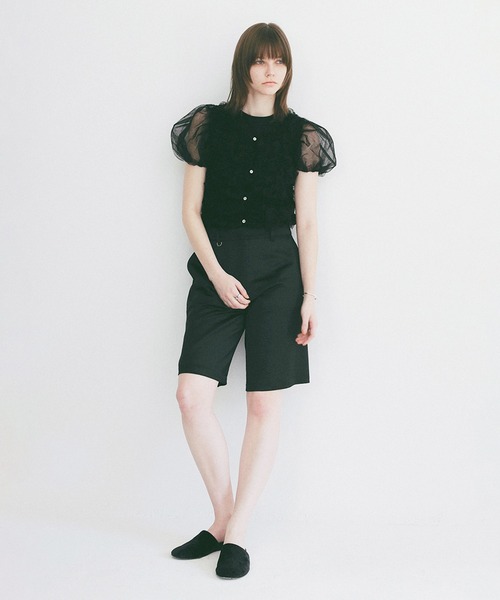 CLANE（クラネ） tシャツ TULLE VEST LAYERED TOPS レディース