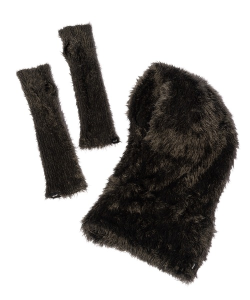 d.i.a. アームウォーマー付きフードファータンクトップ glamb（グラム） アームカバー Fur Arm Cover ＆ Hood Set / ファー