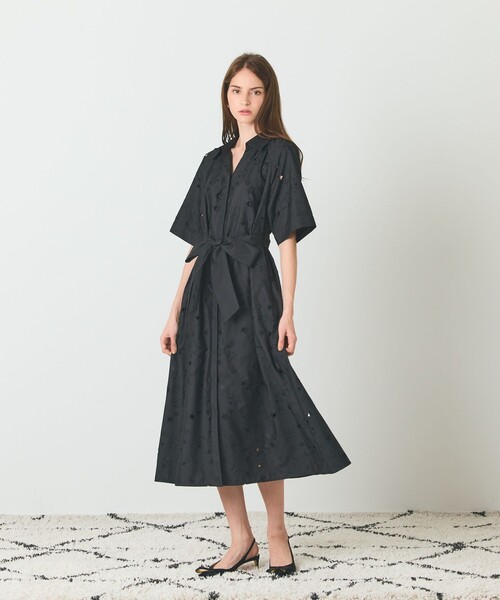 GRACE CLASS シャツワンピース スターカットワークドレス : ZOZOTOWN