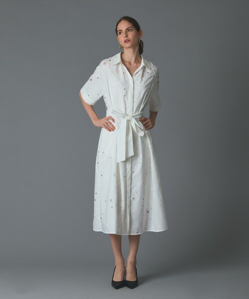 Graceclass シャツワンピース GRACE CLASS シャツワンピース スターカットワークドレス : ZOZOTOWN