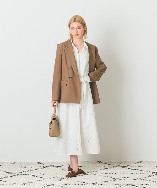 GRACE CLASS シャツワンピース スターカットワークドレス : ZOZOTOWN