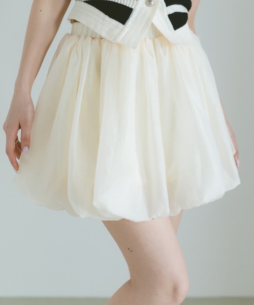 スカート シアーシフォンバルーンミニスカート | VANNIE U | 12
