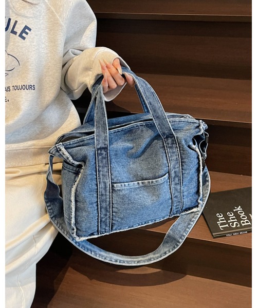 CHEER（チアー） トートバッグ ヴィンテージライク デニムショルダー