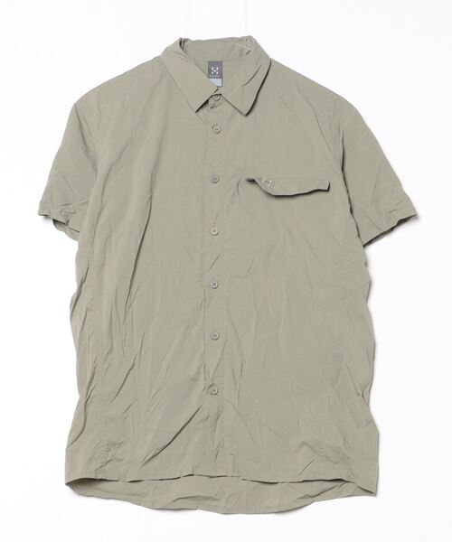 HAGLOFS（ホグロフス） 半袖シャツ S グリーン メンズ : ZOZOTOWN