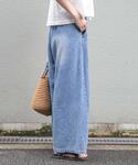 ワイドパンツ ジーンズ デニム デニムパンツ ...の詳細画像3