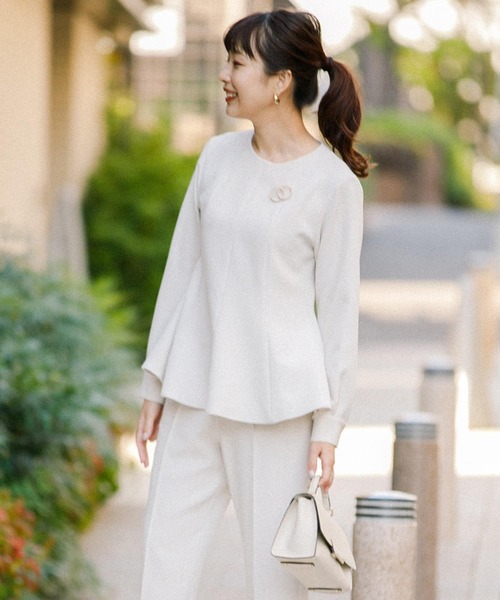 「F by ROSSO」 セットアップ 38 ネイビー レディース_画像3