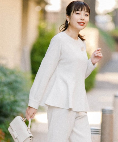 「F by ROSSO」 セットアップ 38 ネイビー レディース_画像7