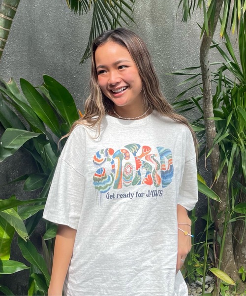 「ROXY」 半袖Tシャツ LARGE イエロー レディース_画像6