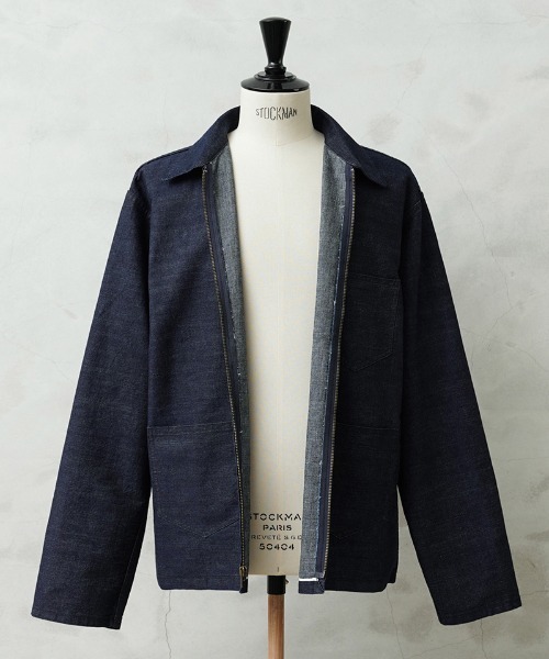 WAIPER.inc デニムジャケット gジャン 米軍 1940's U.S.NAVY WORKING
