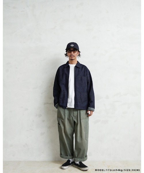 WAIPER.inc デニムジャケット gジャン 米軍 1940's U.S.NAVY WORKING