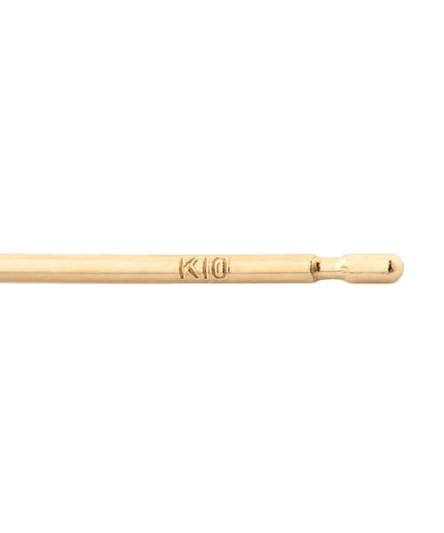 ピアス 誕生石ピアス「K10」「10月：ピンクトルマリン」 レディースの画像