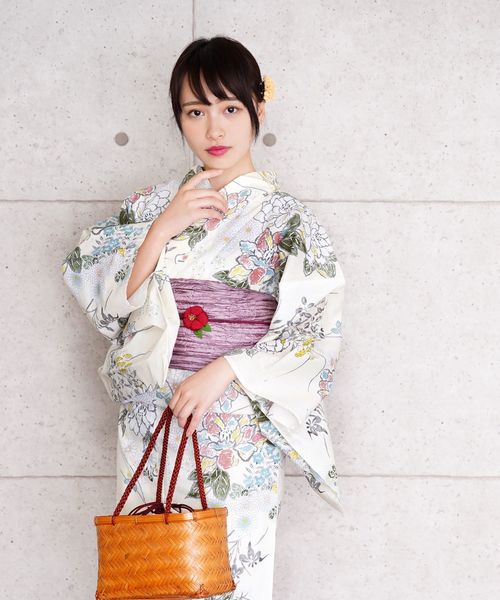 utataneオリジナルデザイン 国内染色 浴衣 帯セット utatane 浴衣 選べる浴衣3点セット utataneオリジナルデザイン