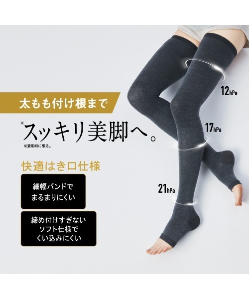 RIZAP（ライザップ） レッグウォーマー おやすみ用着圧 フルレッグ丈