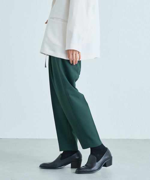 スリムテーパードタックパンツ　Lui's(ルイス) 縦L横S Lui's マルチサイズ スラックス スリムテーパードタックパンツ