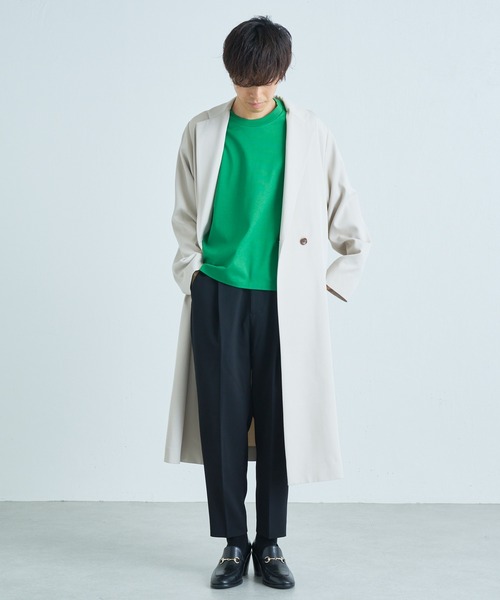 Lui's マルチサイズ スラックス スリムテーパードタックパンツ