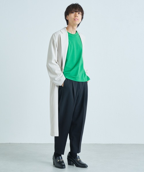 Lui's スリムテーパードパンツ S ブラック スラックス 日本製 Lui's（ルイス）の「スリムテーパードパンツ（スラックス）」 - WEAR