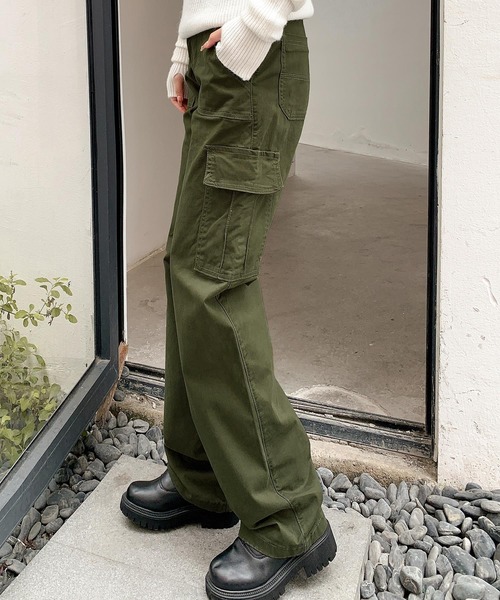 美品　45R ベージュ カーゴパンツ 6ポケット カーゴパンツ股下67 ベージュ LL | 作業着・作業服・安全靴 通販