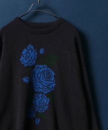 アンダーカバー 23AW ROSE JQ ＆ パッチ オーバーサイズ ニット 2 UNDERCOVER アンダーカバー 23AW ROSE JQ & パッチ オーバー