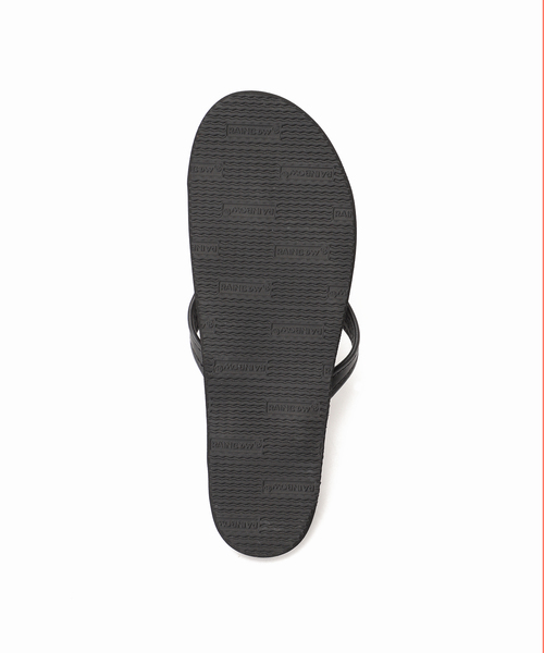 レインボーサンダル SINGLE LAYER LETHER1/2 N ブラック FRAMeWORK｜≪追加≫RAINBOW SANDALS SINGLE LAYER LETHER2/1 N