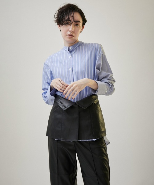 SALON adam et rope' チューブトップ ベアトップ フェイクレザー