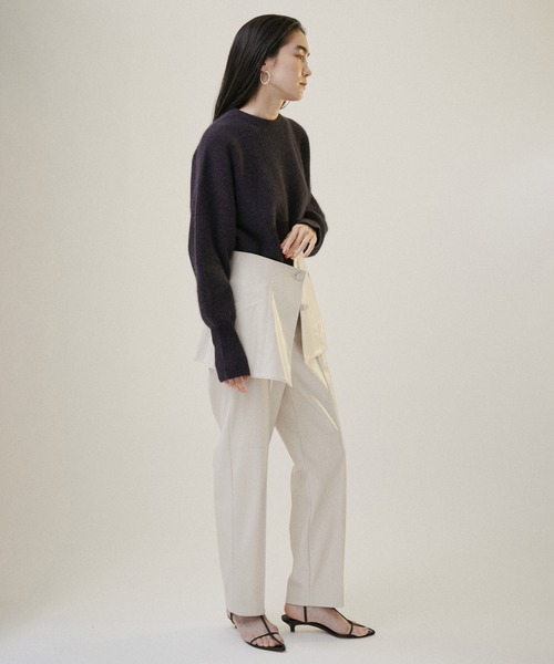 Adam et rope ビスチェ SALON adam et rope' チューブトップ ベアトップ フェイクレザー