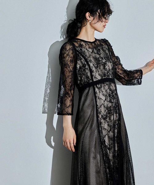 niana（ニアナ） ドレス スイッチングレースドレス パーティードレス
