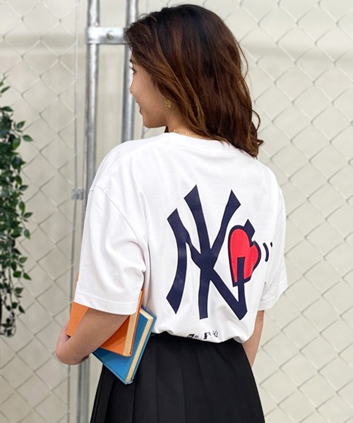 NEW ERA ニューエラ 半袖 Tシャツ レディース MLB オーバーサイズ バックプリント 14670933 ムラサキスポーツ限定 楽天市場】NEW ERA ニューエラ 半袖 Tシャツ レディース MLB