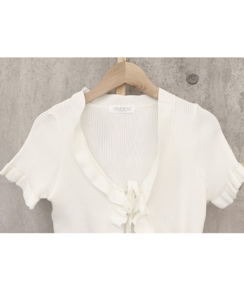 クロップドフリルカーディガン SNIDEL｜クロップドフリルカーディガン | Rakuten Fashion(楽天