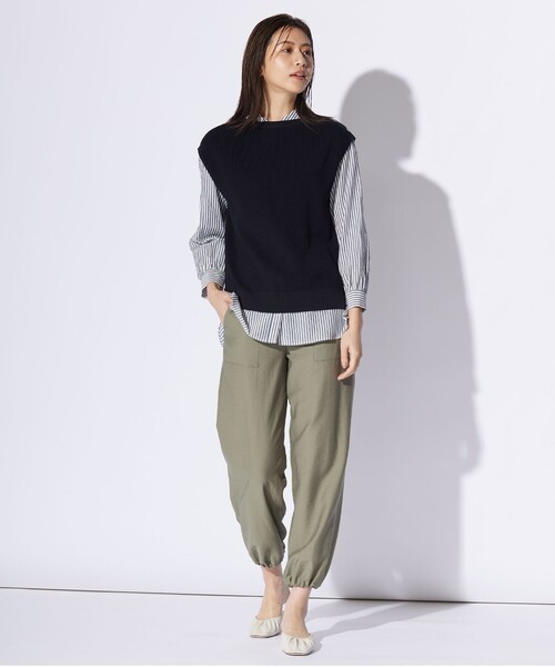 ベスト ジレ 「洗える」GIMA COTTON ニット ベスト レディース J.PRESS ベスト ジレ 「洗える」GIMA COTTON ニット レディース