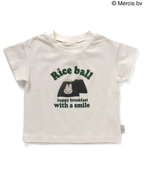 Miffy tシャツ miffyコラボフードデザインカレッジTシャツ