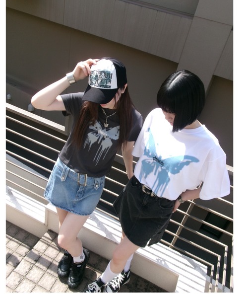 MAHAGRID tシャツ 「mahagrid/マハグリッド」 BUTTERFLY GOTH