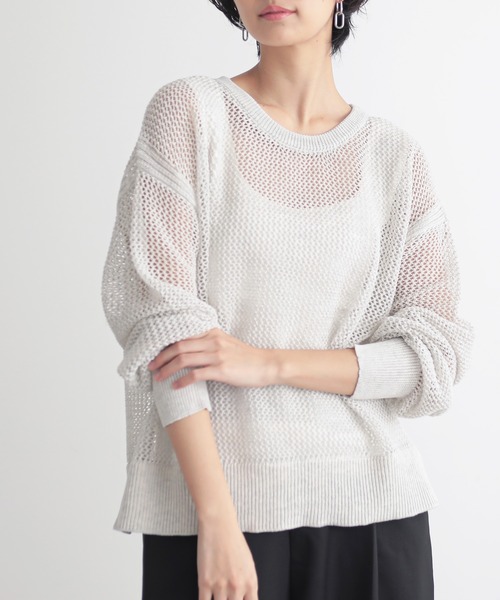for/c（フォーシー） ニット セーター 「新色追加」メッシュニットプル
